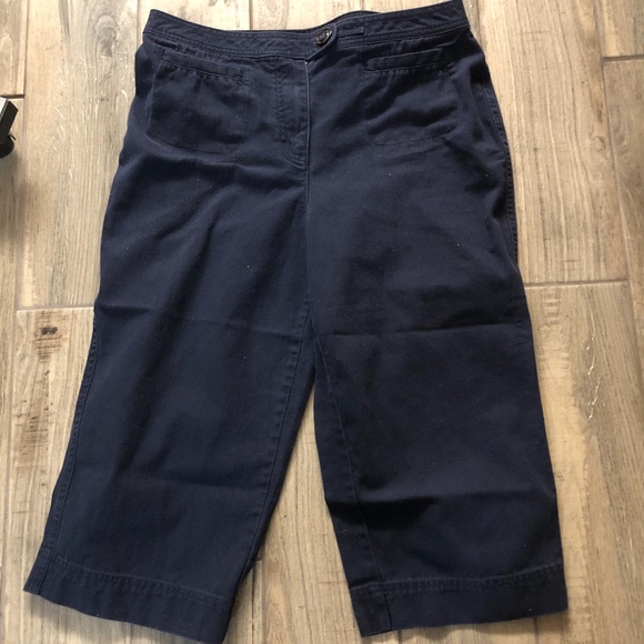 Pantalon Capri Bleu Clair Christopher & Banks - Taille 4 (US 6), Denim, Occasion Très Bon état, Style Années 90